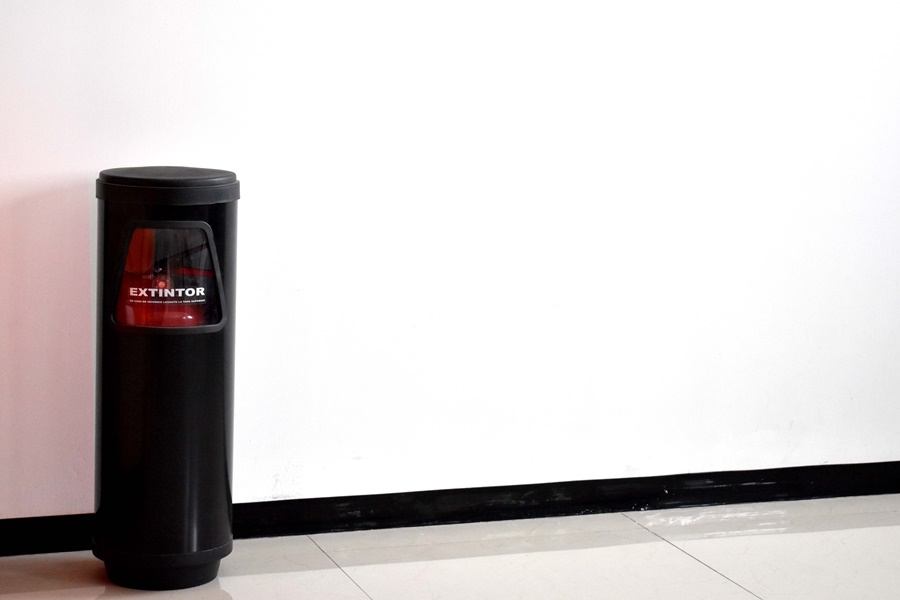 Porta extintor de piso